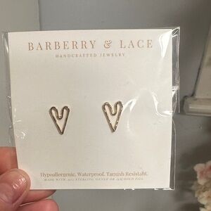 Gold Heart Earrings